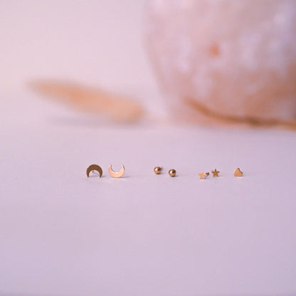 "Mini Studs" - kleine Ohrstecker, 14k Goldfilled